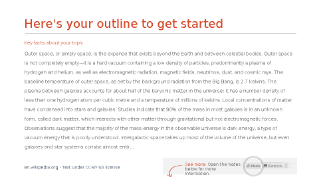 Here's your outline to get started